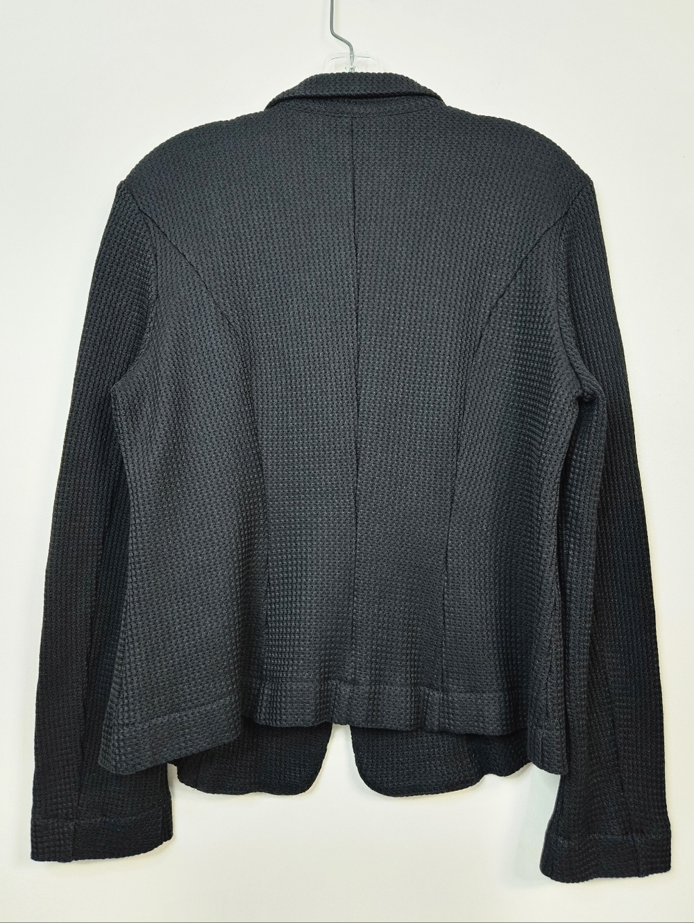 Marc Cain Black Cotton Blend Knit Blazer, Size N5/10 ~ EUC - Picture 2 of 8